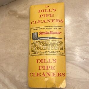 VINTAGE ~ Dill's Premium Pipe Cleaners All Cotton Open package (38)